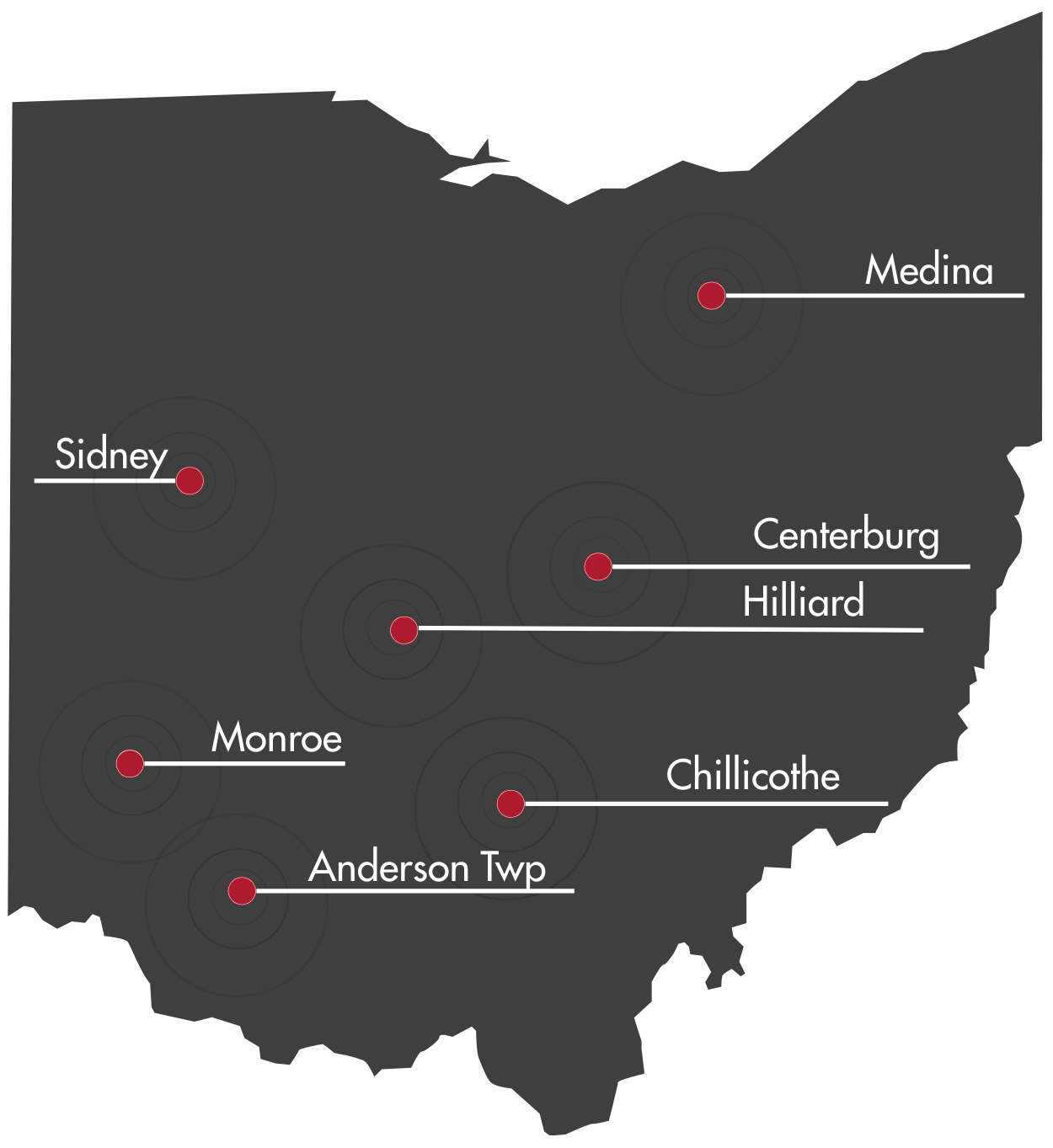 25 New Ohio Location Map